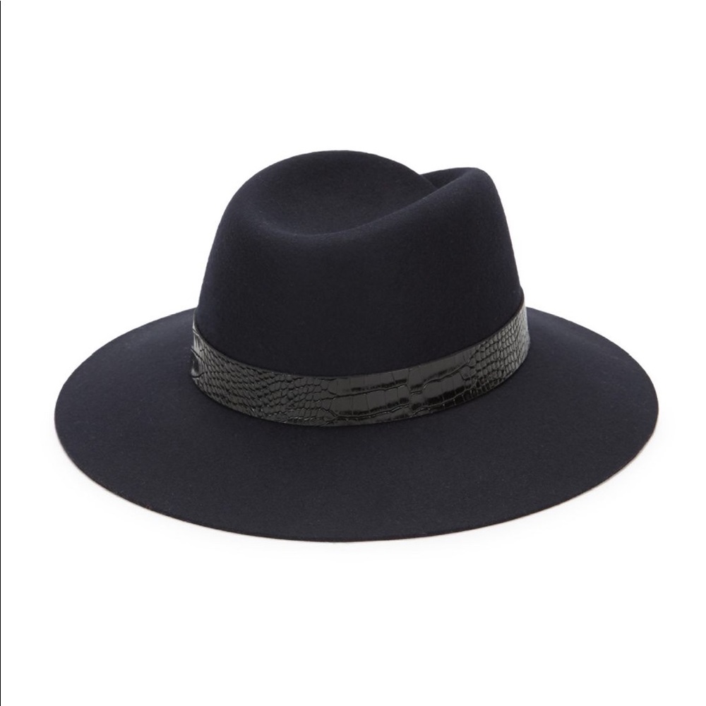 Rag & Bone Velvet-trim fedora hat - Picture 2 of 8